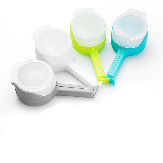 Matförslutningsclips med hällpip