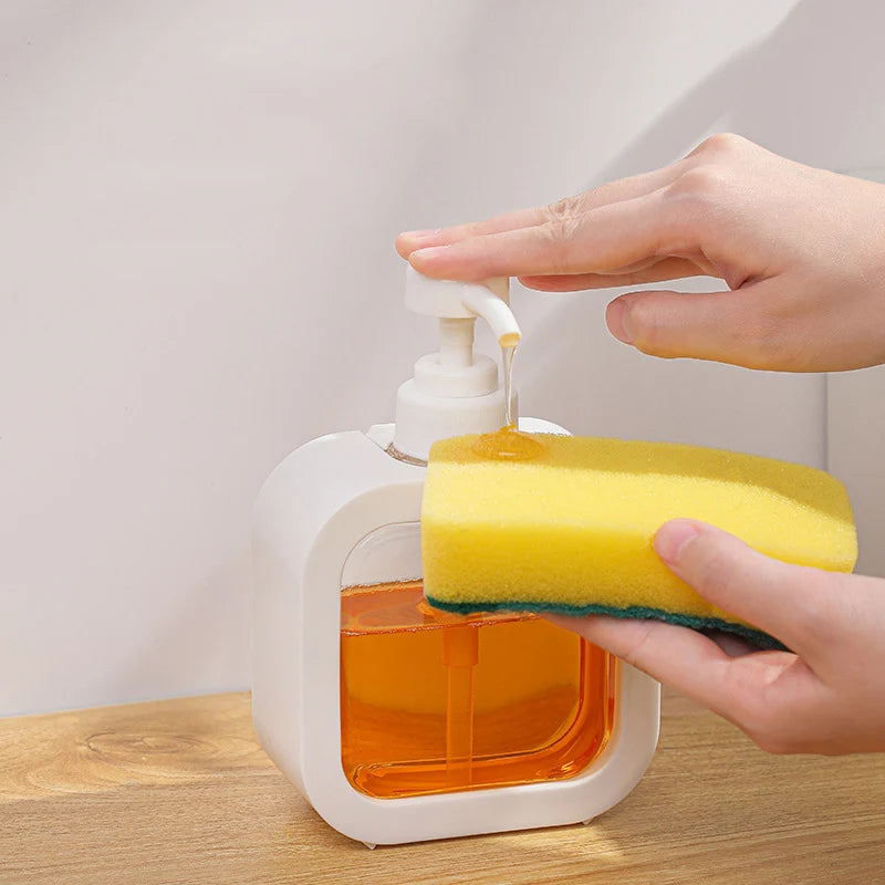 Påfyllningsbar tvål- och schampodispenser